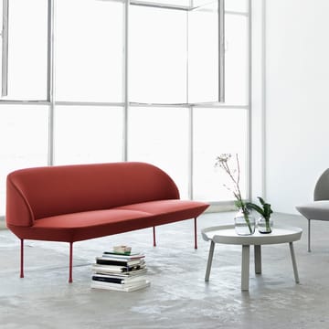 Oslo bank 2-zits - Steelcut 660-Dark red - Muuto