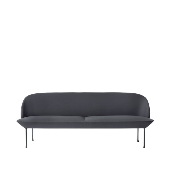 Oslo bank 3-zits - Steelcut 180-Dark grey - Muuto