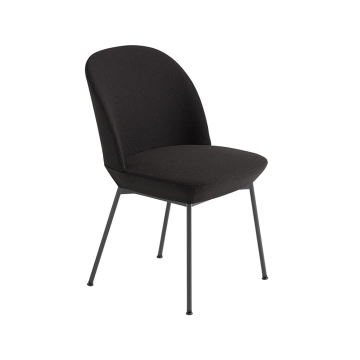 Oslo stoel bekleed met stof - Ocean 3-Anthracite black - Muuto