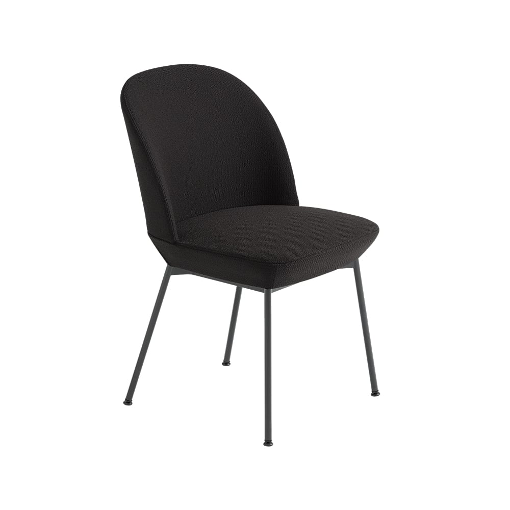 Muuto Oslo stoel bekleed met stof Ocean 3-Anthracite black