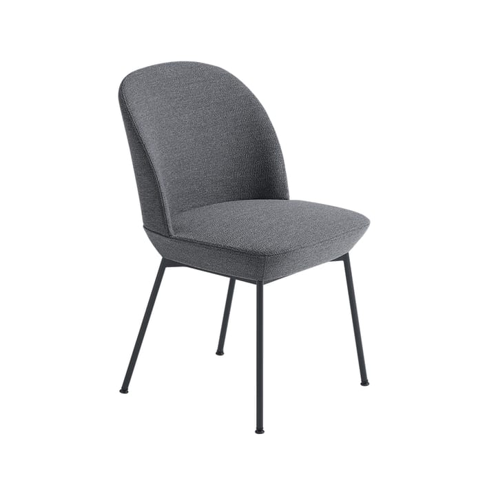 Oslo stoel bekleed met stof - Ocean 80-Anthracite black  - Muuto