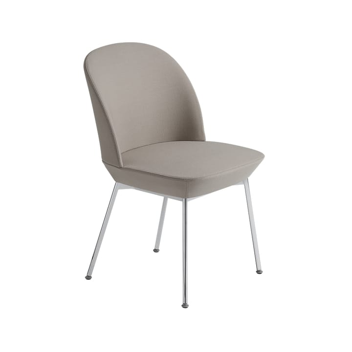 Oslo stoel bekleed met stof - Steelcut 42-Chrome - Muuto