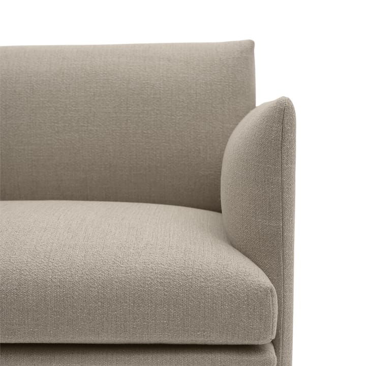 Outline chair fauteuil stof, Ecriture 240-Polished Aluminum Muuto