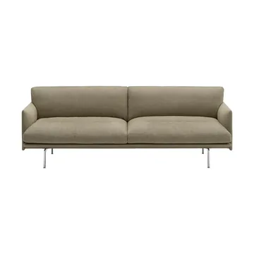 Outline Soft bank - Clay 15-aluminium poten, 3-zits - Muuto
