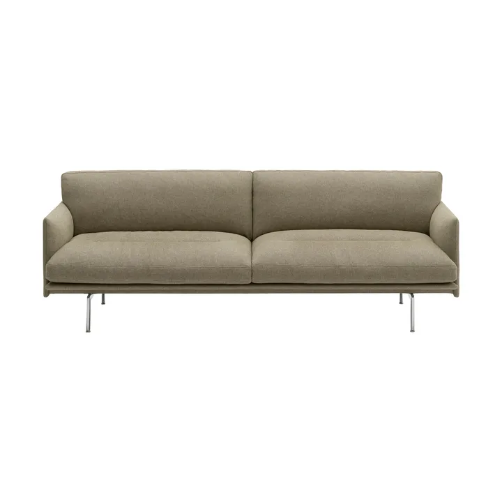 Outline Soft bank - Clay 15-aluminium poten, 3-zits - Muuto