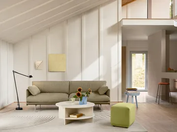 Outline Soft bank - Clay 15-aluminium poten, 3-zits - Muuto