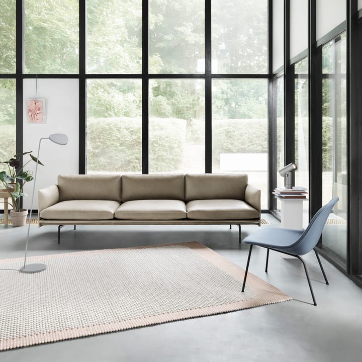 Pebble vloerkleed 200x300 cm, roze Muuto