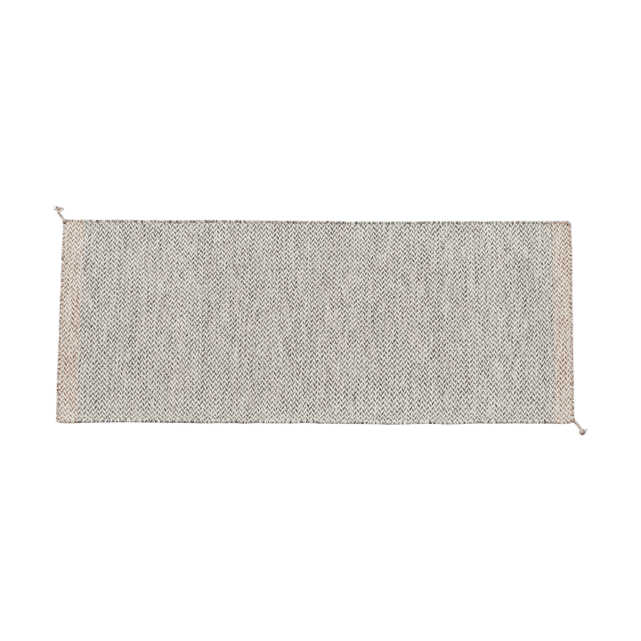 Ply vloerkleed 80x200 cm - Black-white - Muuto
