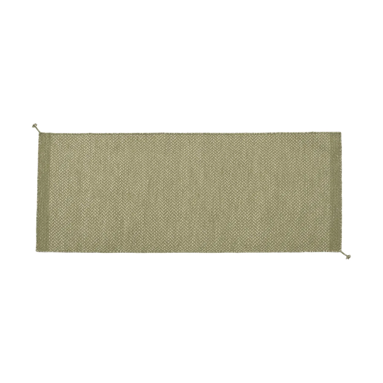 Muuto Ply vloerkleed 80x200 cm Moss green | Scandinavisch Interieur | Plastic vloerkleden | Groen