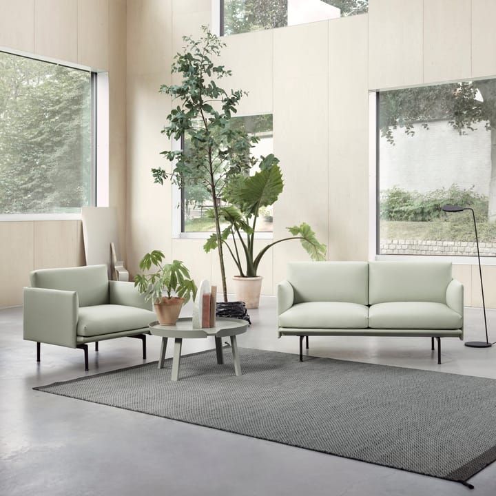 Ply wollen vloerkleed 170 x 240 cm., donkergrijs Muuto