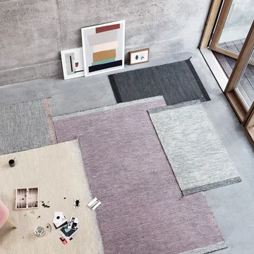 Ply wollen vloerkleed 170 x 240 cm. - zwart-wit - Muuto