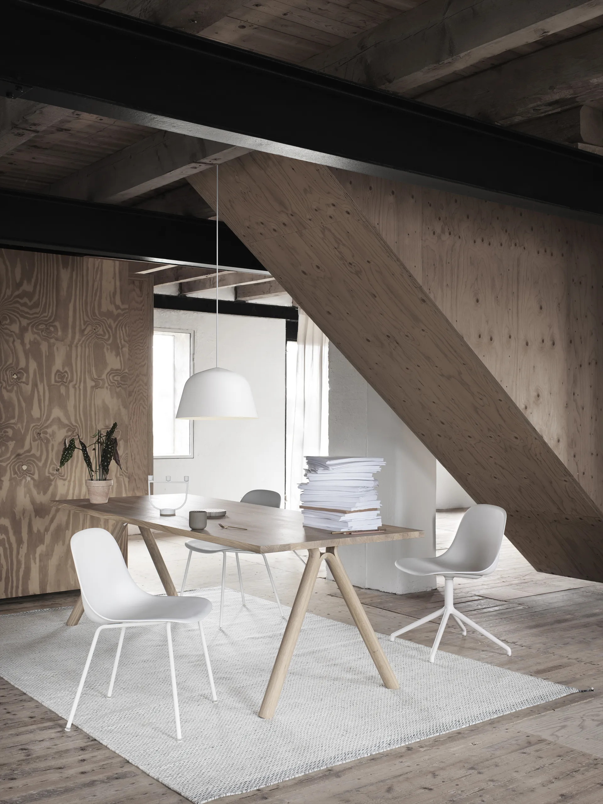 Ply wollen vloerkleed 200 x 300 cm., Grey Muuto