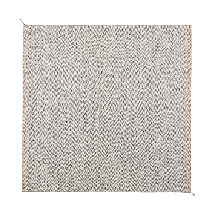 Ply wollen vloerkleed 240x240 cm - Black-white - Muuto