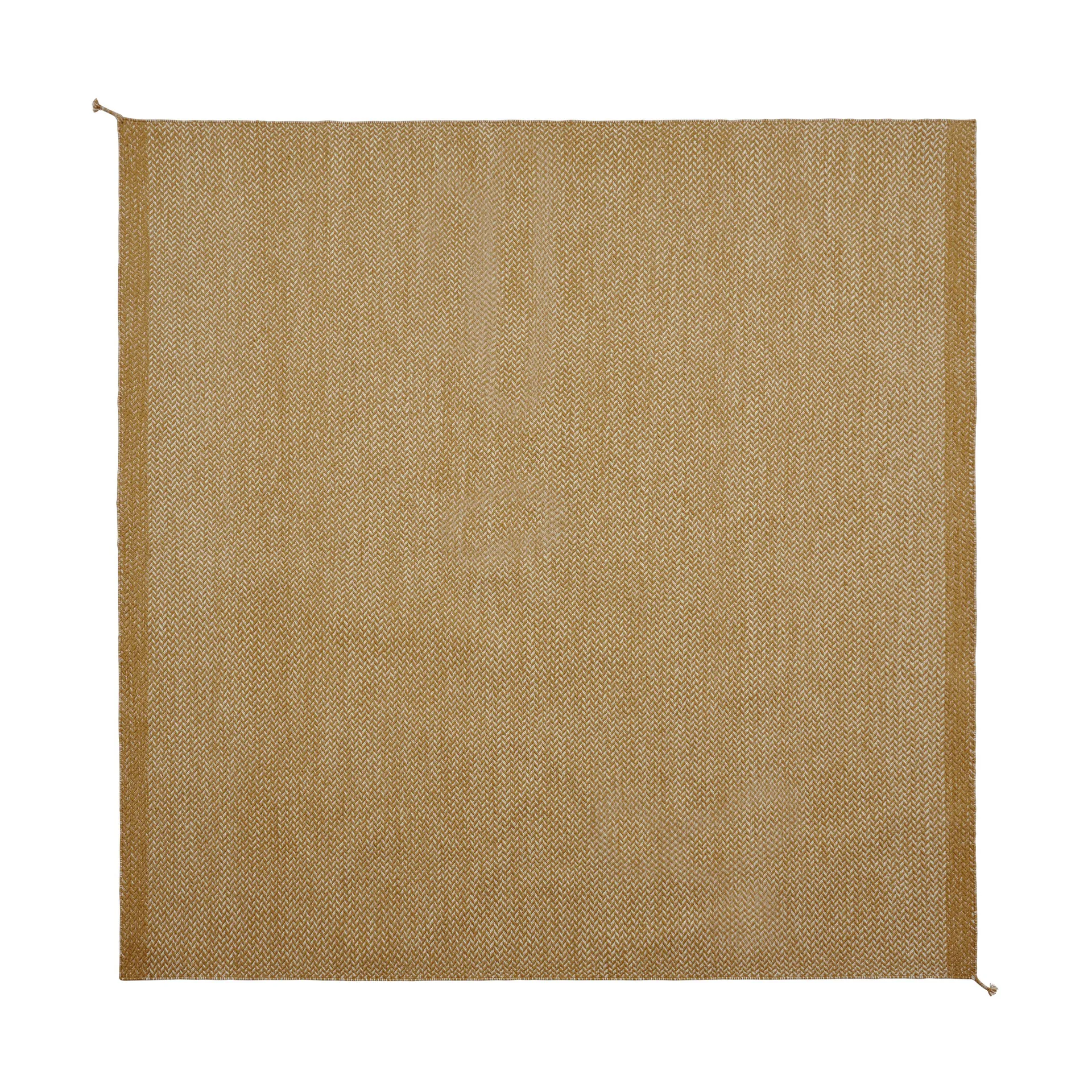 Ply wollen vloerkleed 240x240 cm, Burnt orange Muuto
