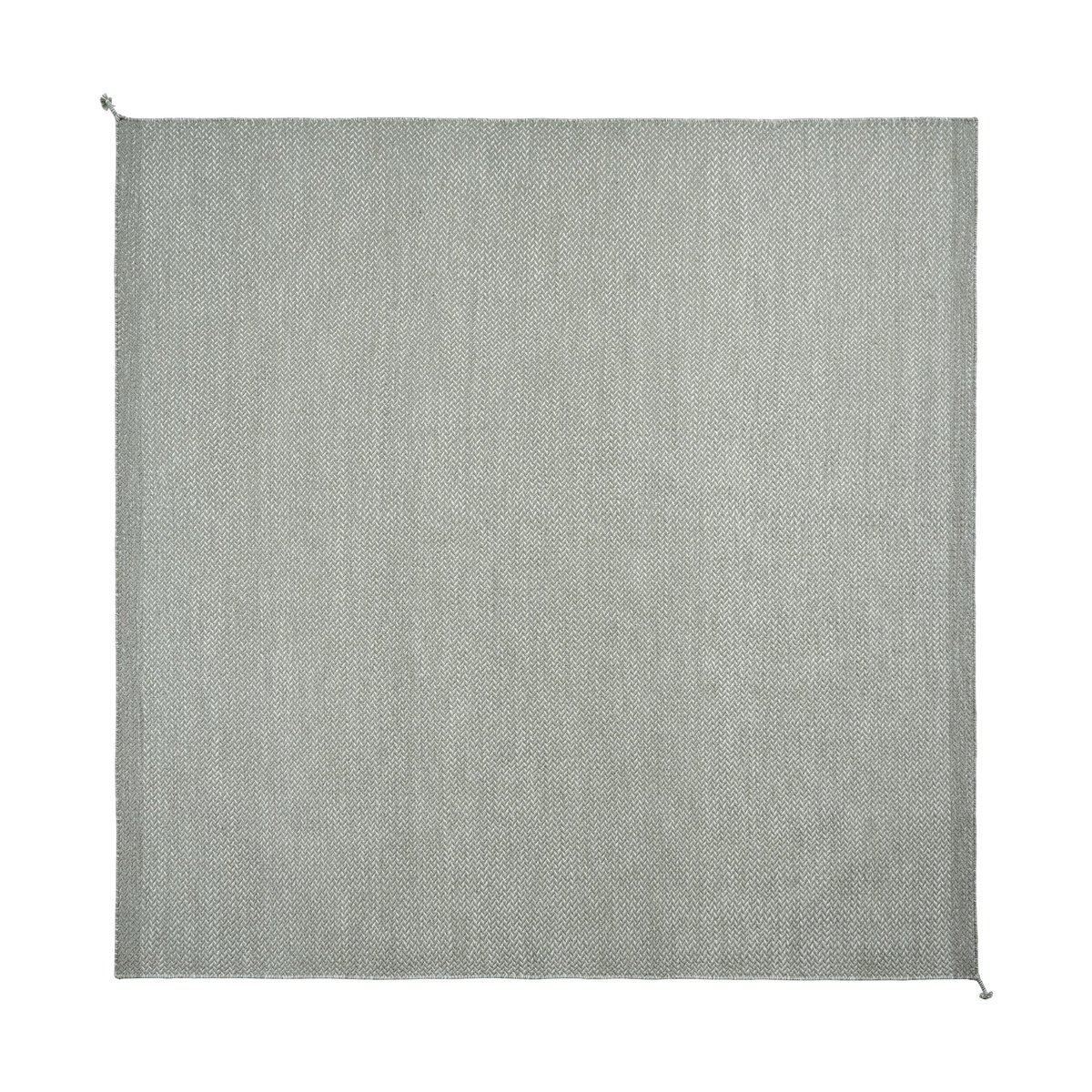 Muuto Ply wollen vloerkleed 240x240 cm Grey | Scandinavisch Interieur | Hoogpolige vloerkleden | Grijs