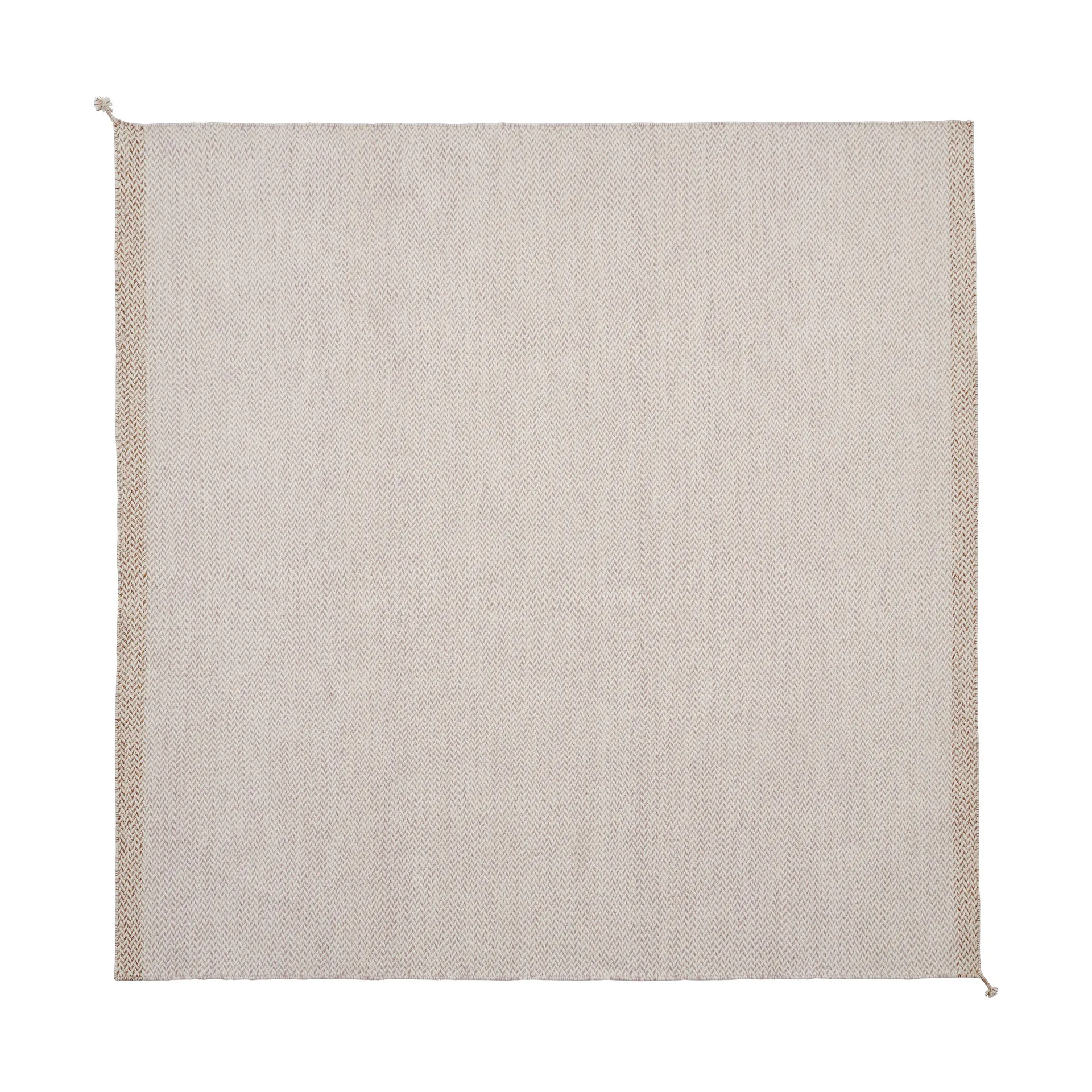 Ply wollen vloerkleed 240x240 cm, Light rose Muuto