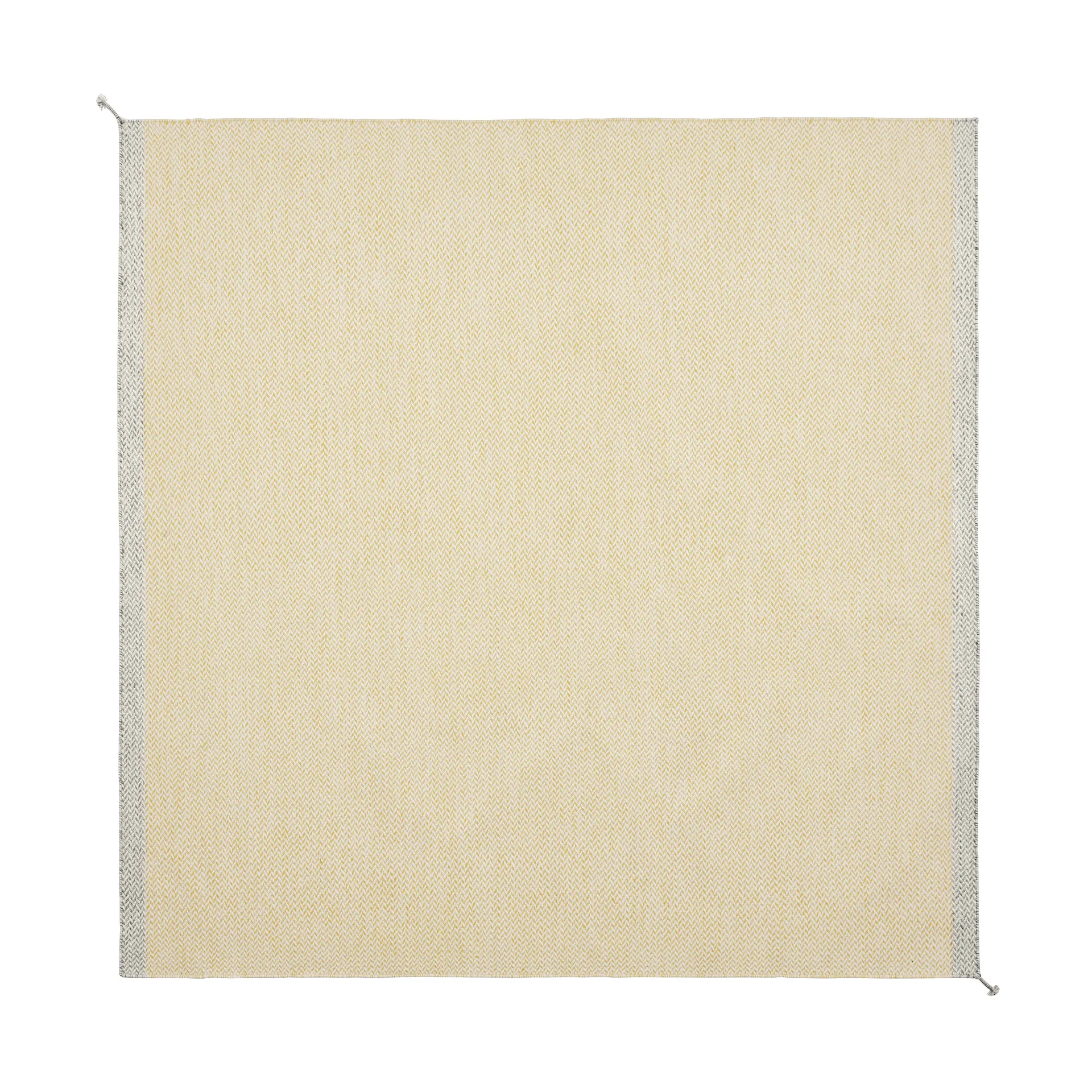 Ply wollen vloerkleed 240x240 cm, Yellow Muuto