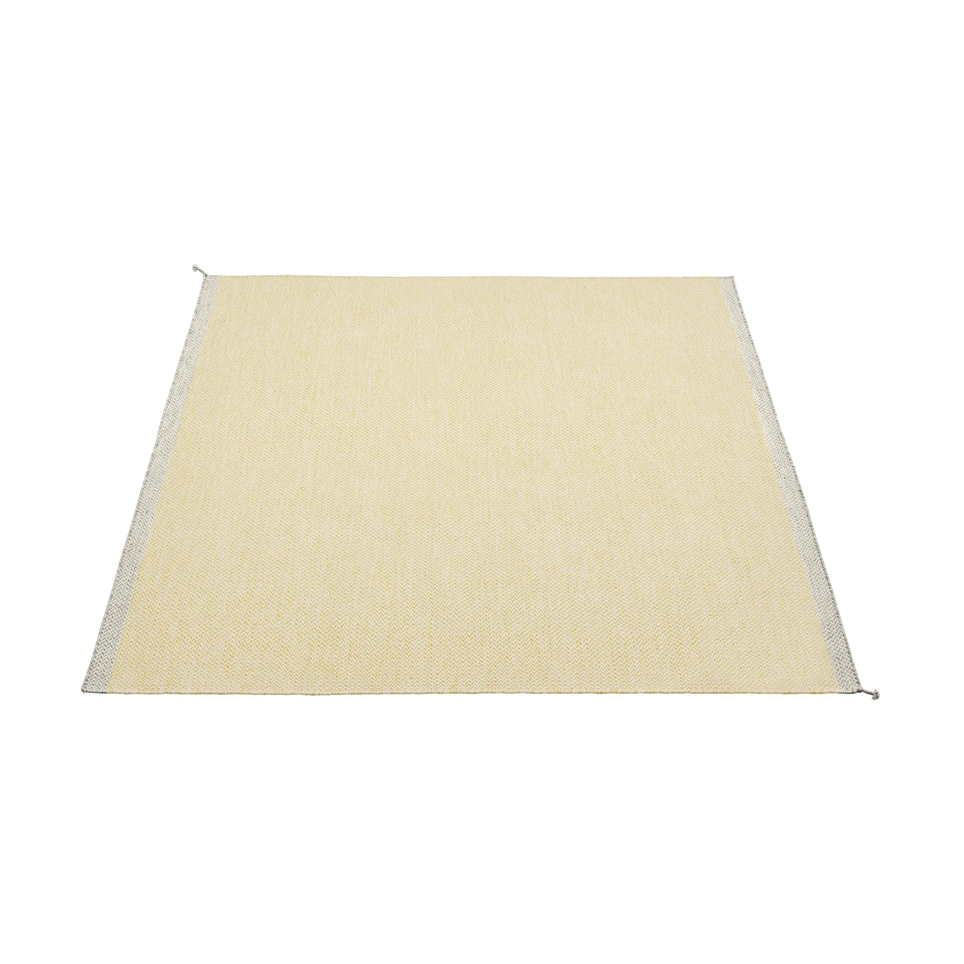 Ply wollen vloerkleed 240x240 cm, Yellow Muuto