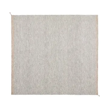 Ply wollen vloerkleed 280x280 cm - Black-white - Muuto