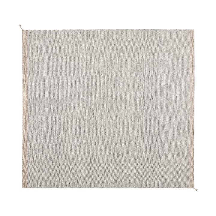 Ply wollen vloerkleed 280x280 cm - Black-white - Muuto