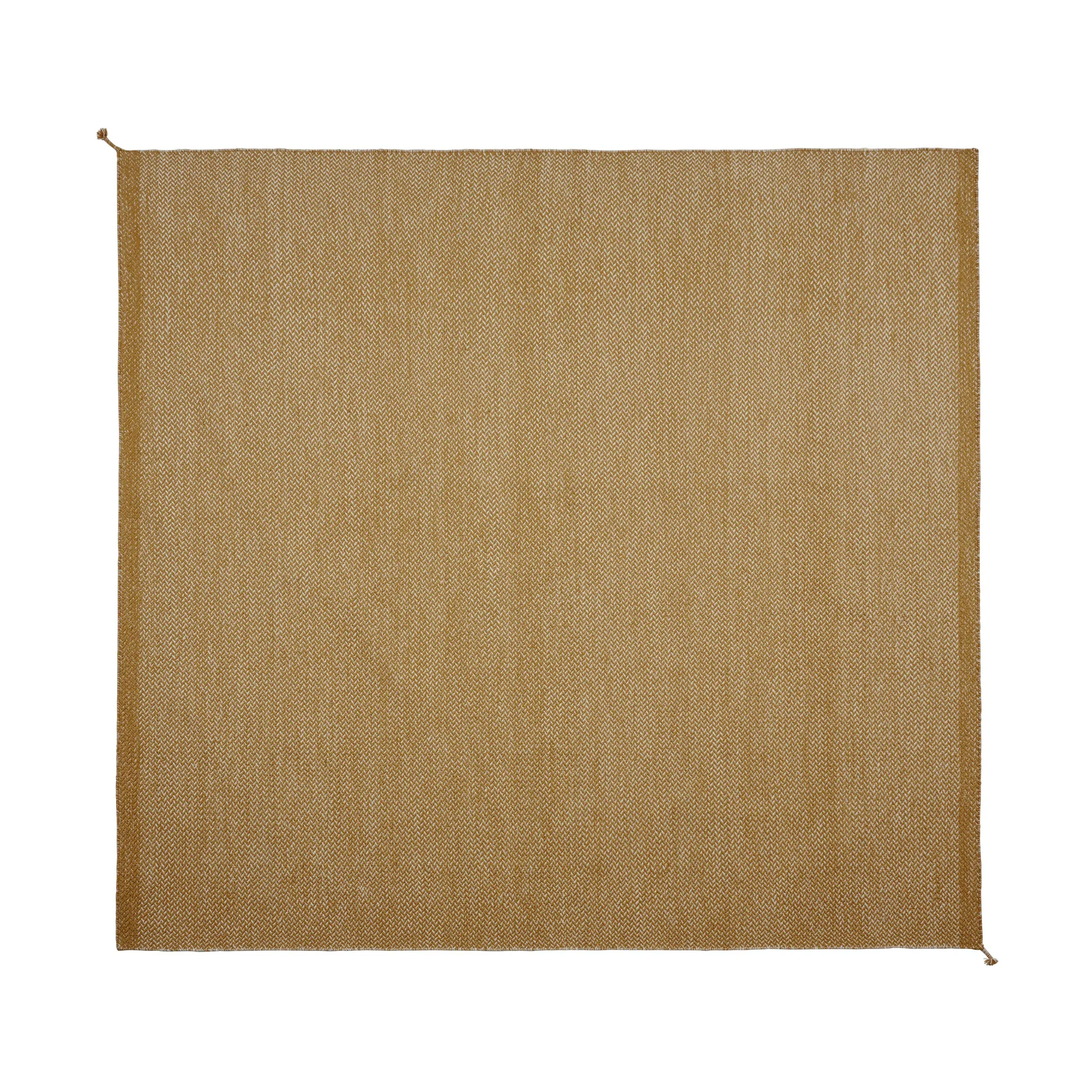 Ply wollen vloerkleed 280x280 cm, Burnt orange Muuto
