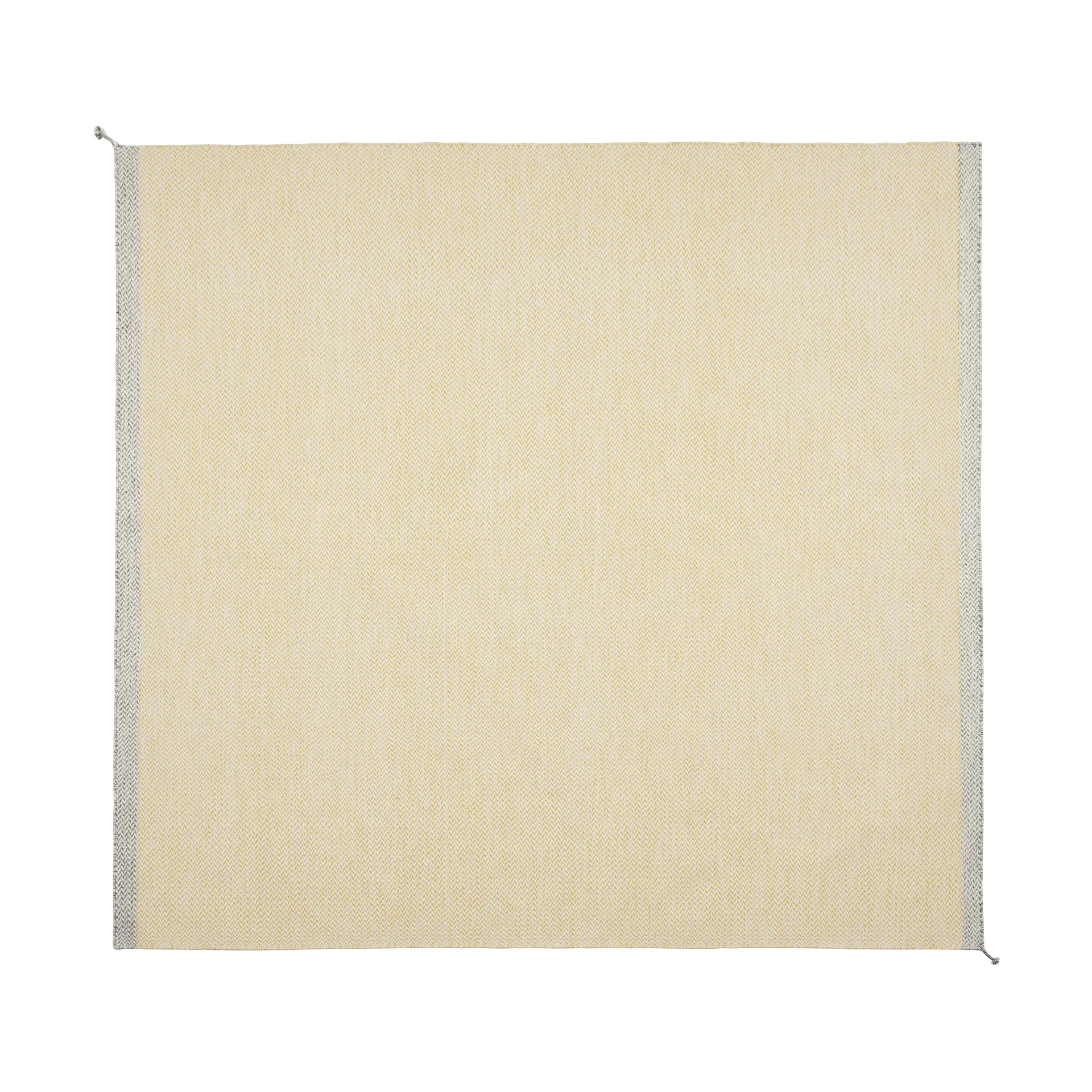 Ply wollen vloerkleed 280x280 cm, Yellow Muuto