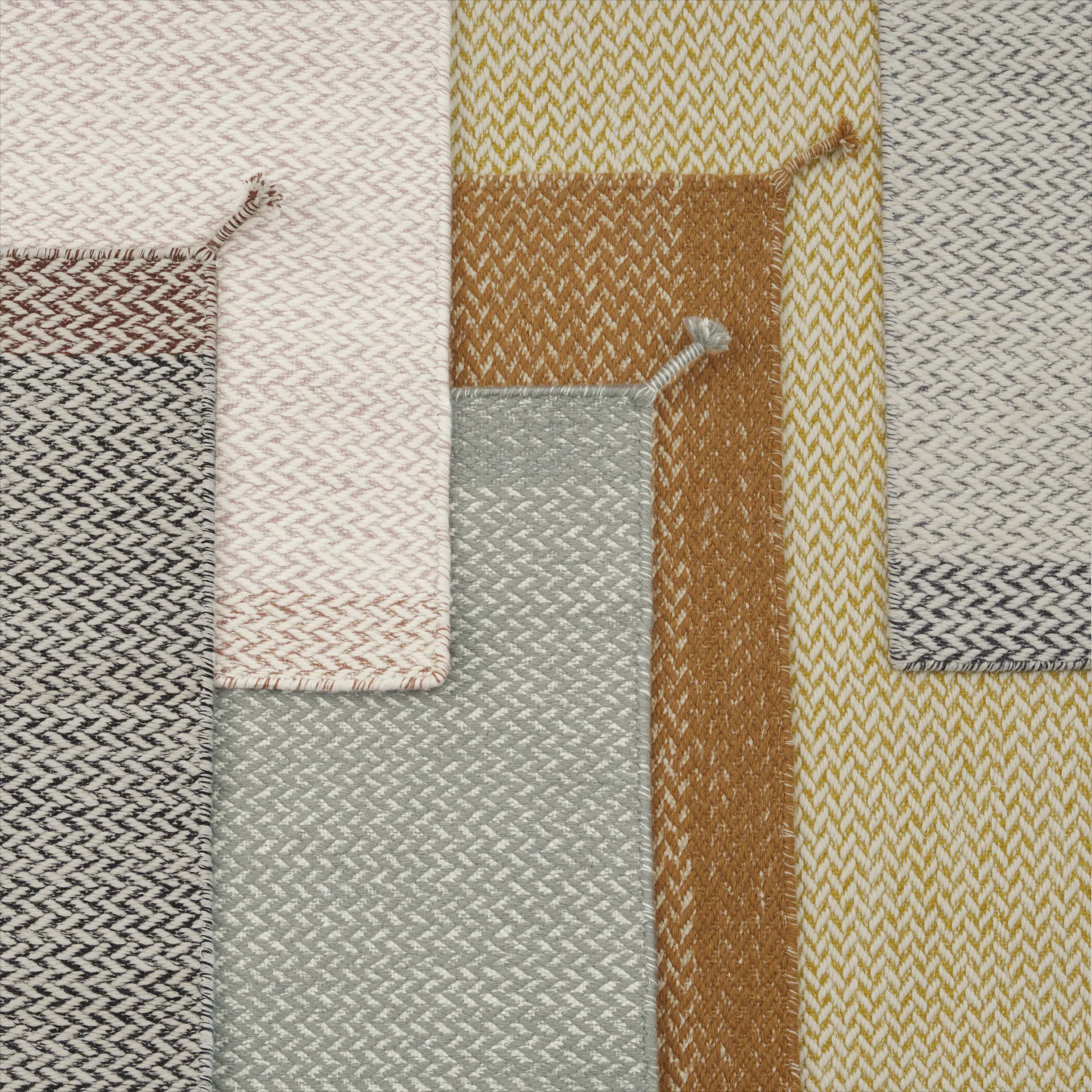 Ply wollen vloerkleed 80x200 cm, Grey Muuto