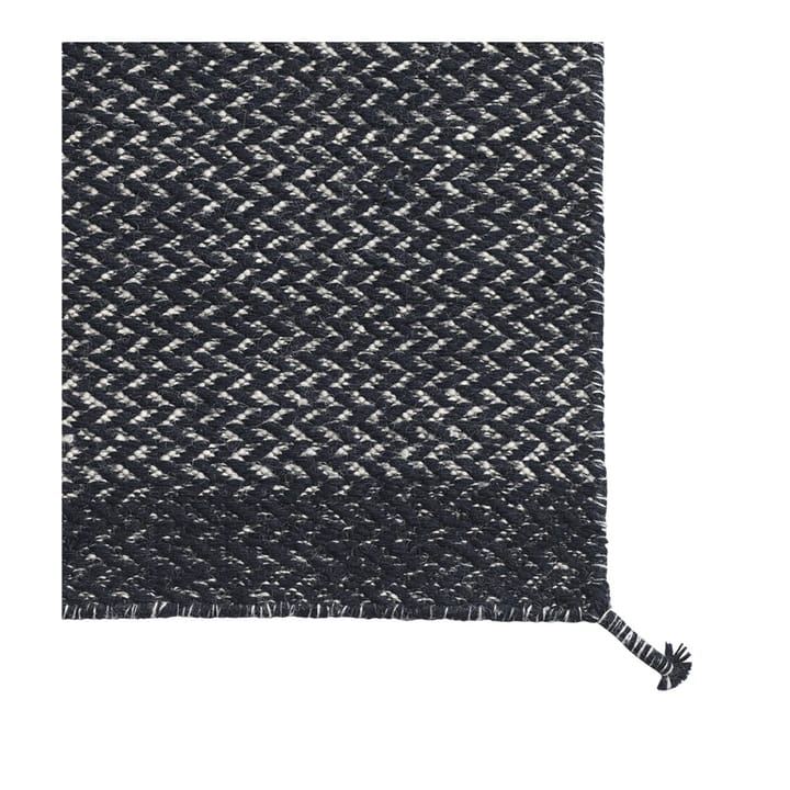Ply wollen vloerkleed 80x200 cm, Midnight blue Muuto