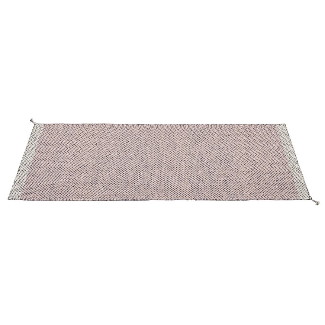 Muuto Ply wollen vloerkleed 80x200 cm Rose | Scandinavisch Interieur | Wollen vloerkleden | Roze