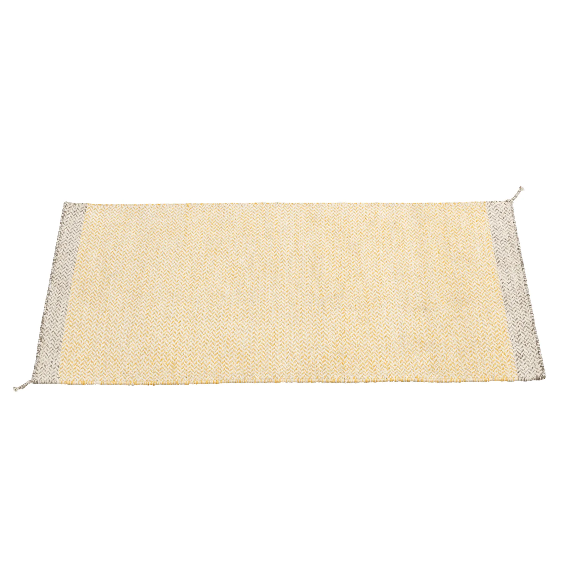 Ply wollen vloerkleed 85 x 140 cm., geel Muuto
