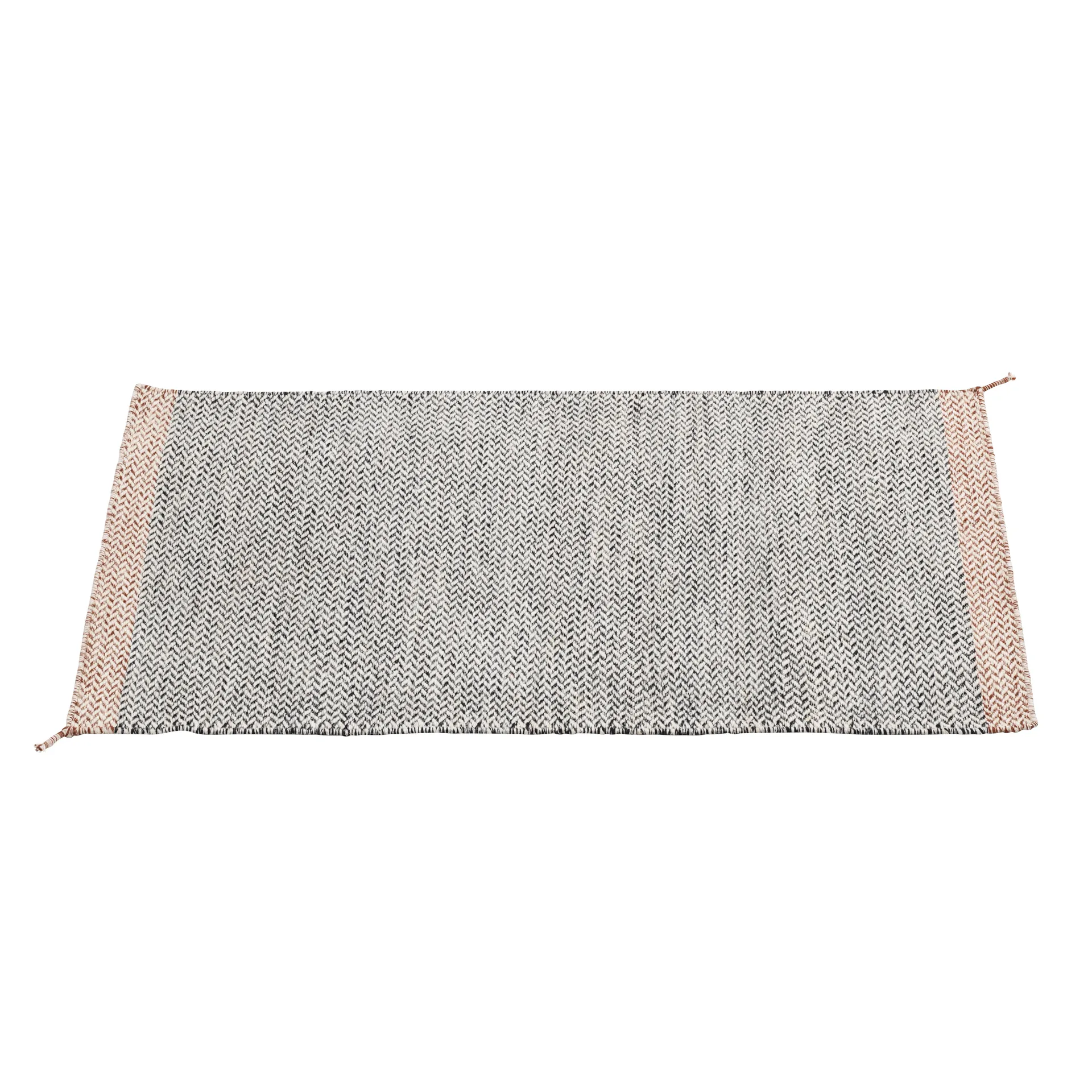 Ply wollen vloerkleed 85 x 140 cm., zwart-wit Muuto