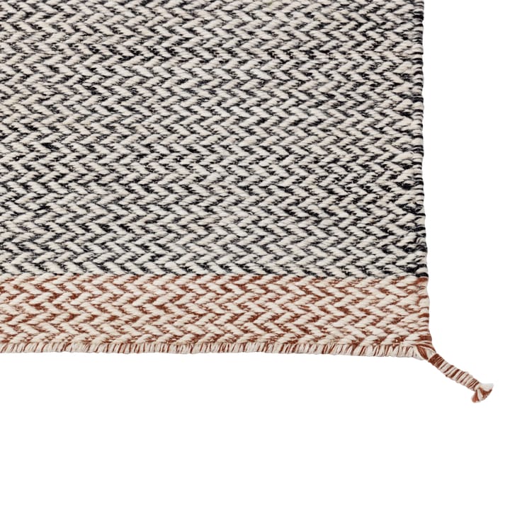 Ply wollen vloerkleed 85 x 140 cm., zwart-wit Muuto