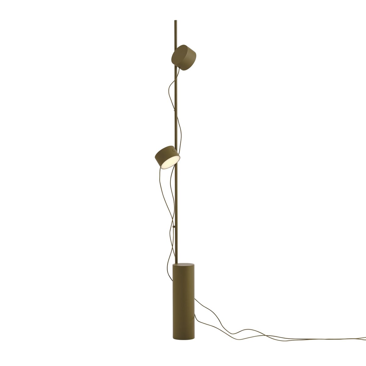 Muuto Post vloerlamp Brown-green | Scandinavisch Interieur | Vloerlampen | Bruin