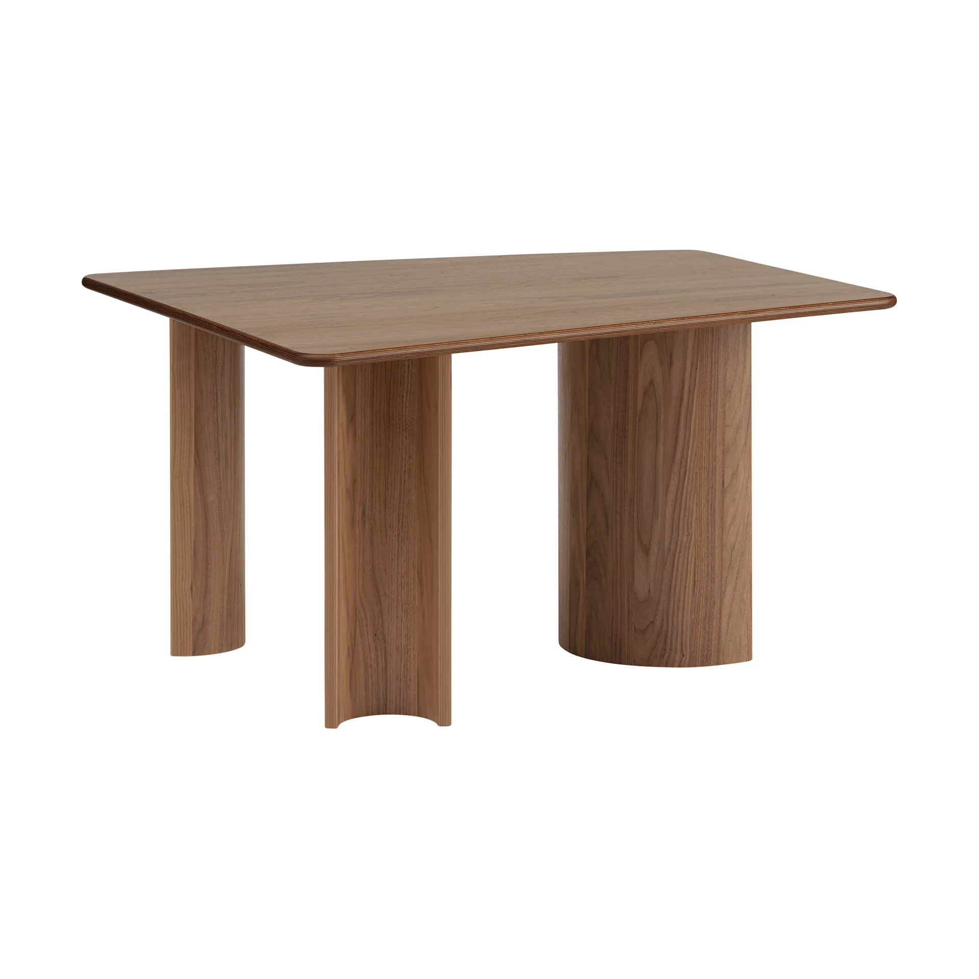 Re-norm tafel, Gelakt walnootfineer, 130x120 cm Muuto