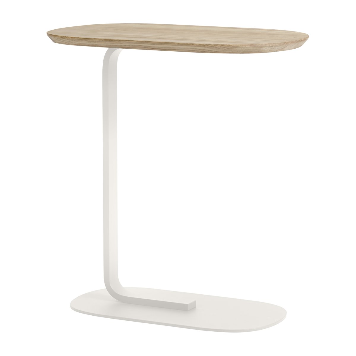 Muuto Relate bijzettafel 60,5 cm Eiken-off white | Scandinavisch Interieur | Bijzettafels | Beige