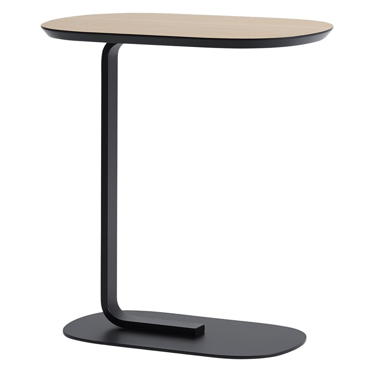 Muuto Relate bijzettafel 60,5 cm eiken, zwart | Scandinavisch Interieur | Bijzettafels | Zwart