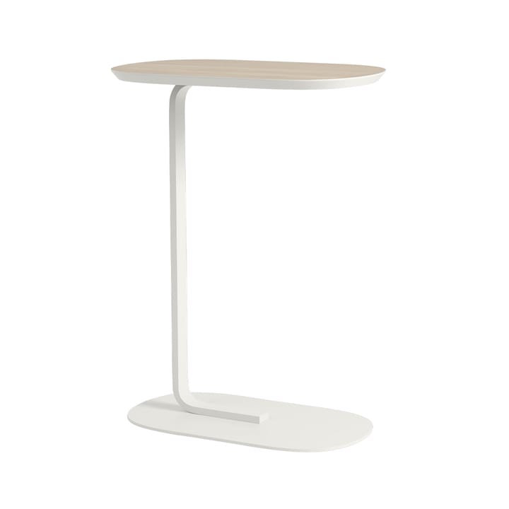 Relate Bijzettafel H: 73,5 cm - Oak veneer-Off white - Muuto