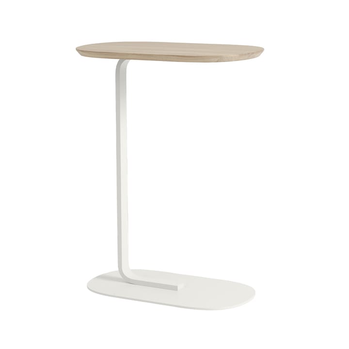 Relate Bijzettafel H: 73,5 cm - Solid oak-Off white - Muuto