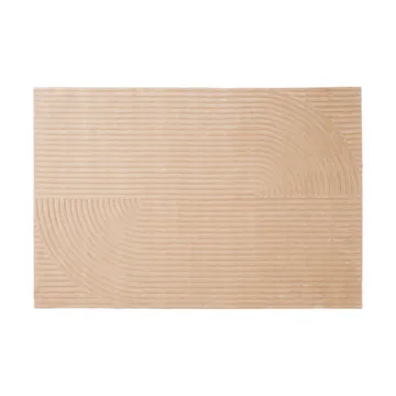 Relevo Rug Quattro vloerkleed van wol - Light rose, 200x300 cm - Muuto