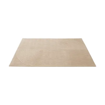 Relevo Rug Quattro vloerkleed van wol - Light rose, 200x300 cm - Muuto