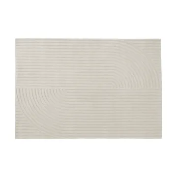 Relevo Rug Quattro vloerkleed van wol - Off white, 170x240 cm - Muuto