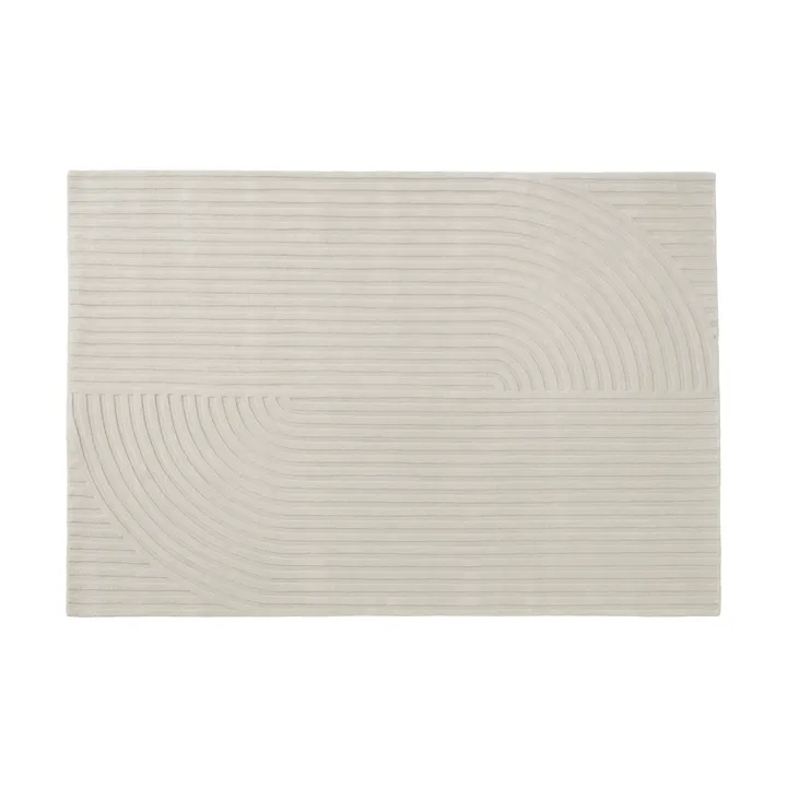 Relevo Rug Quattro vloerkleed van wol - Off white, 170x240 cm - Muuto