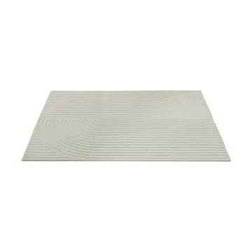 Relevo Rug Quattro vloerkleed van wol - Off white, 170x240 cm - Muuto