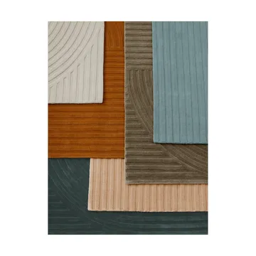 Relevo Rug Quattro vloerkleed van wol - Off white, 170x240 cm - Muuto