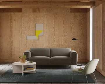 Relevo Rug Quattro vloerkleed van wol - Off white, 170x240 cm - Muuto