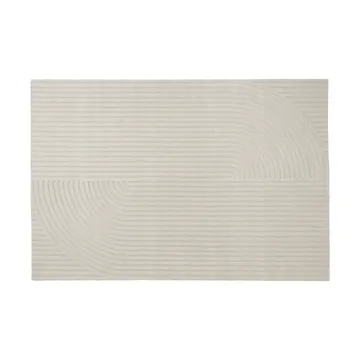 Relevo Rug Quattro vloerkleed van wol - Off white, 200x300 cm - Muuto