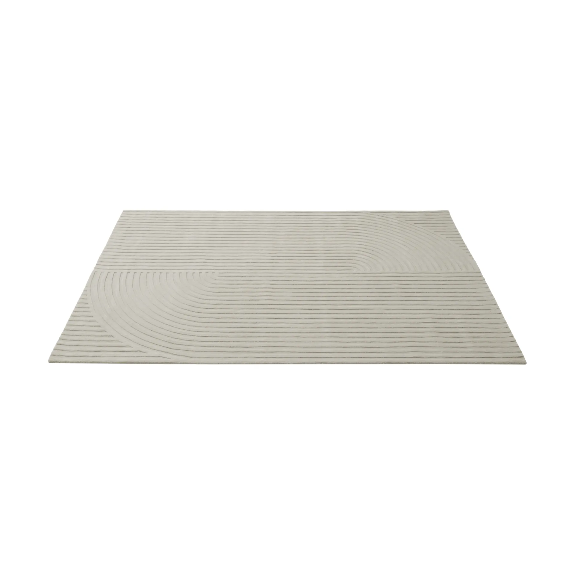 Relevo Rug Quattro vloerkleed van wol, Off white, 200x300 cm Muuto