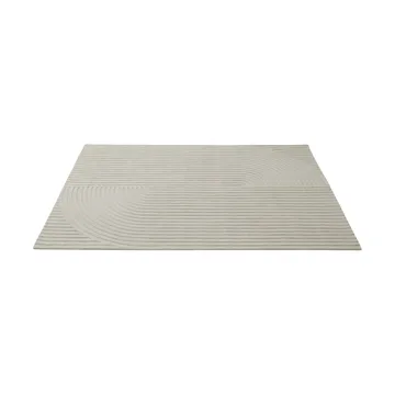 Relevo Rug Quattro vloerkleed van wol - Off white, 200x300 cm - Muuto