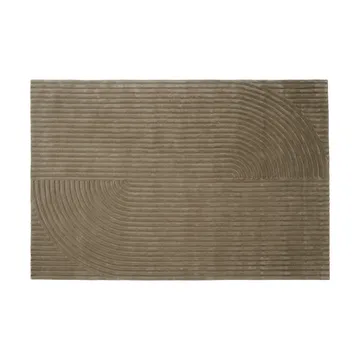 Relevo Rug Quattro vloerkleed van wol - Taupe, 200x300 cm - Muuto