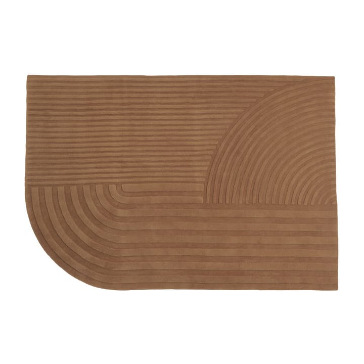 Relevo vloerkleed 170x240 cm, Burnt orange Muuto
